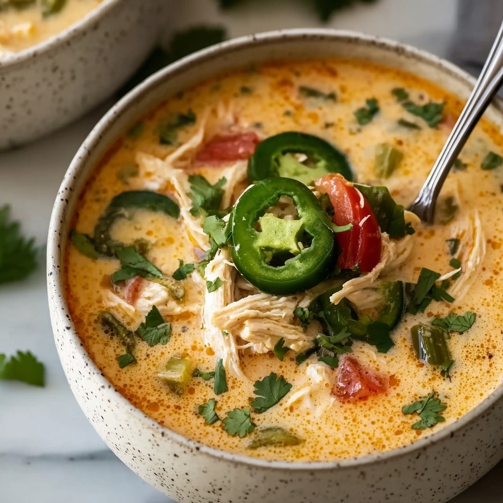 Spicy Jalapeño Popper Chicken Soup Recipe - Recipe Image