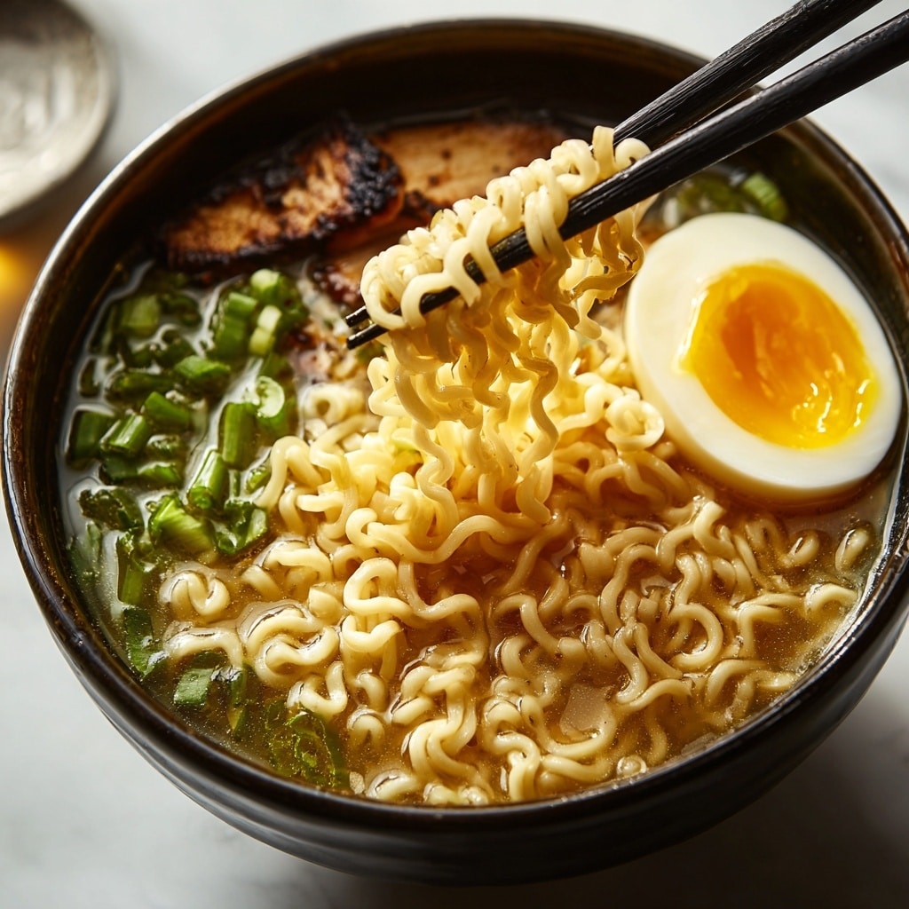 Homemade Ramen with Flavorful Broth Recipe - Recipe Image