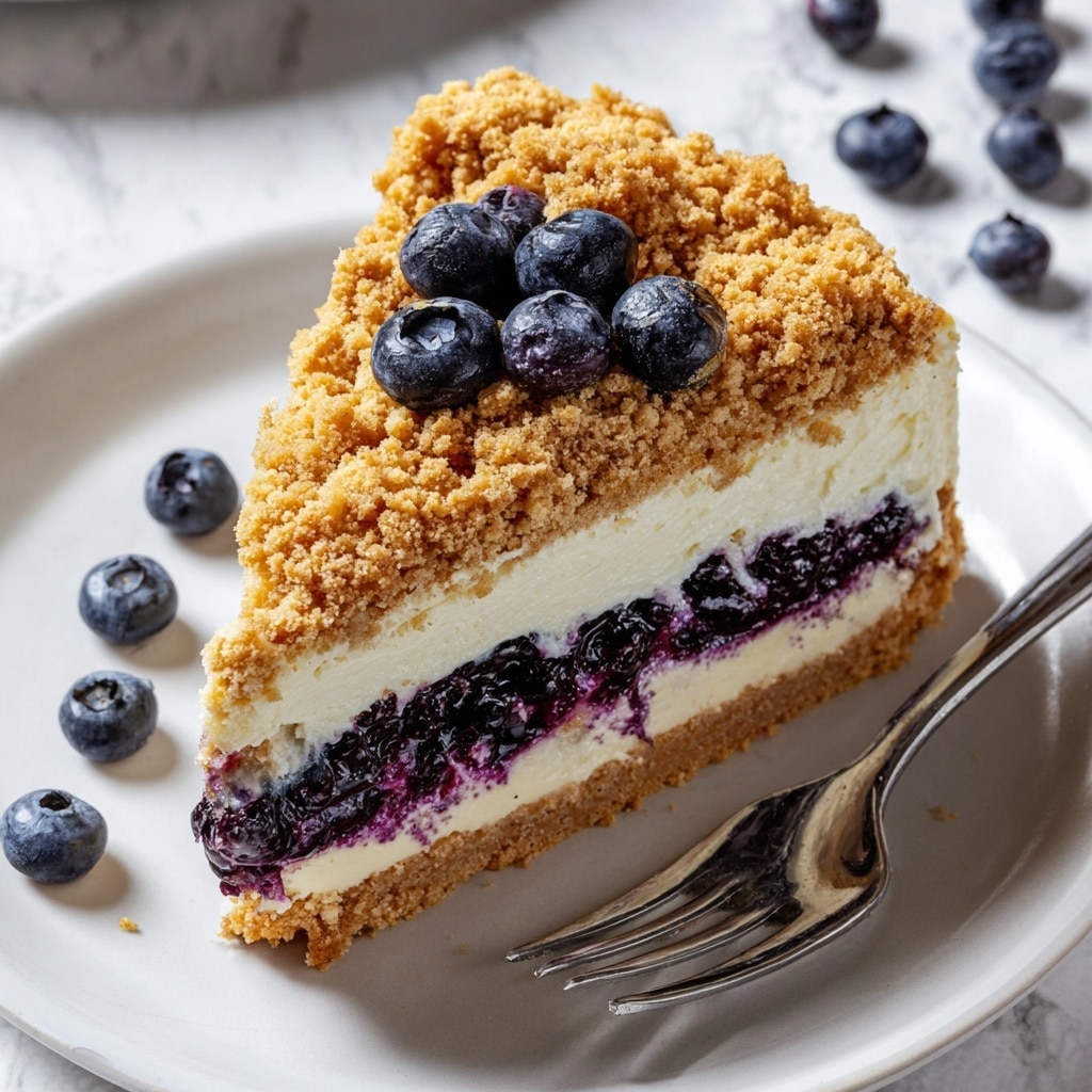 Blueberry Crumble Cheesecake Recipe - Recipe Image