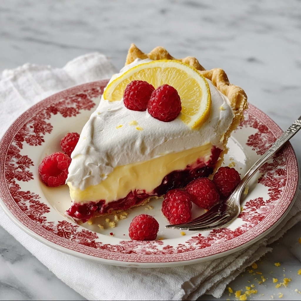 Lemon Raspberry Pie Recipe - Recipe Image