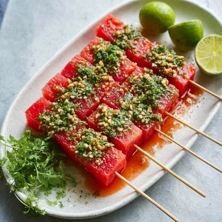 Watermelon Feta Tajín Skewers Recipe