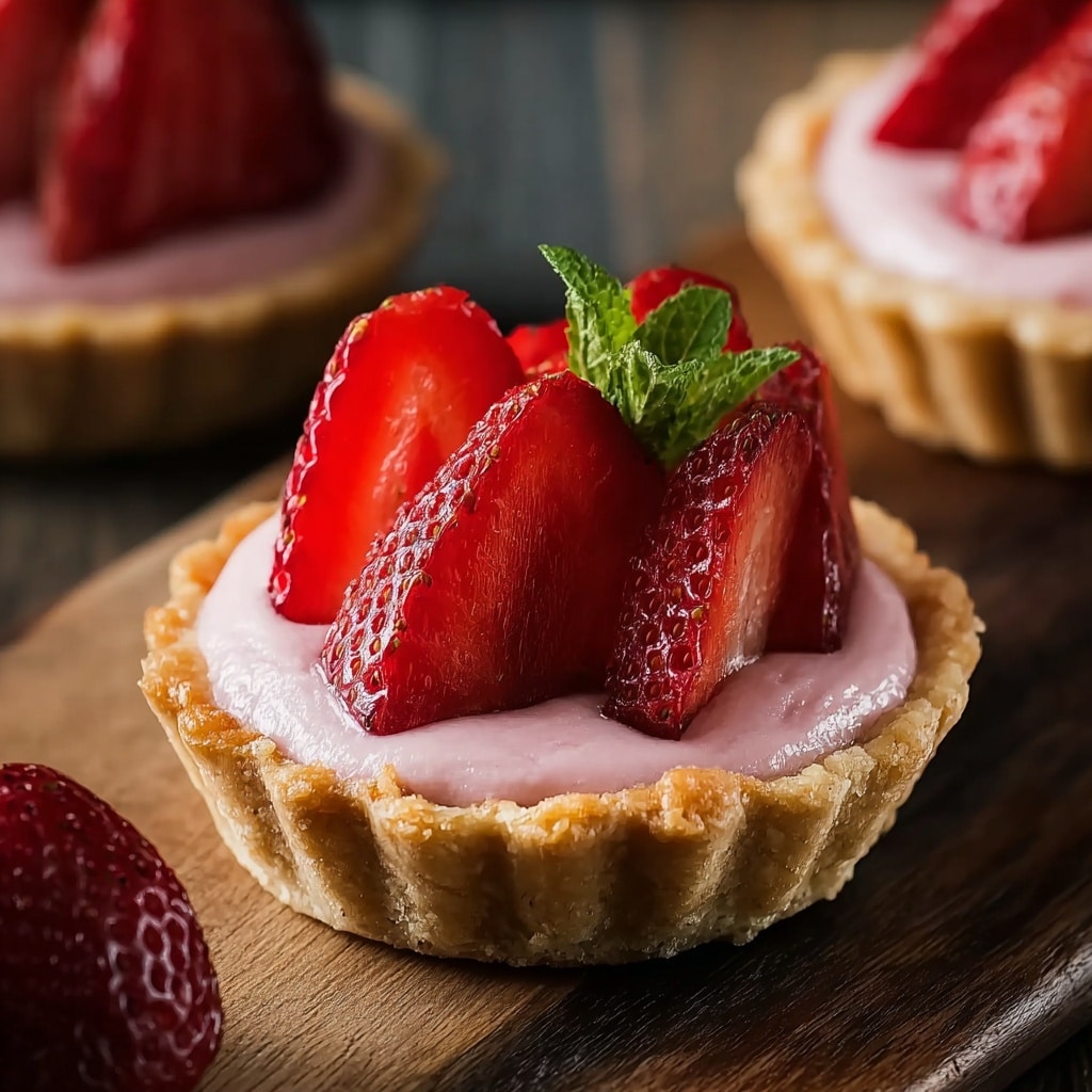 Strawberry Mousse Tartlets Recipe - Recipe Image