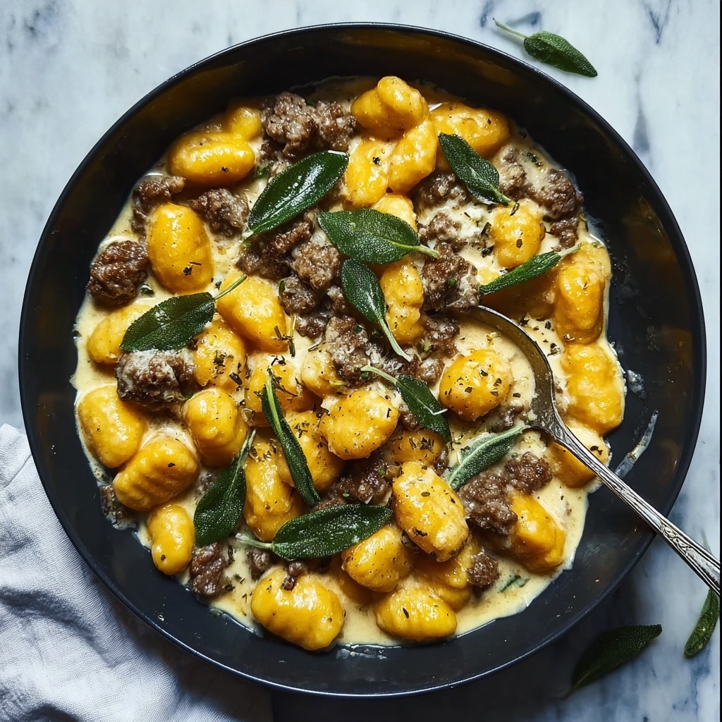 Creamy Butternut Squash Gnocchi with Sausage Recipe - Recipe Image