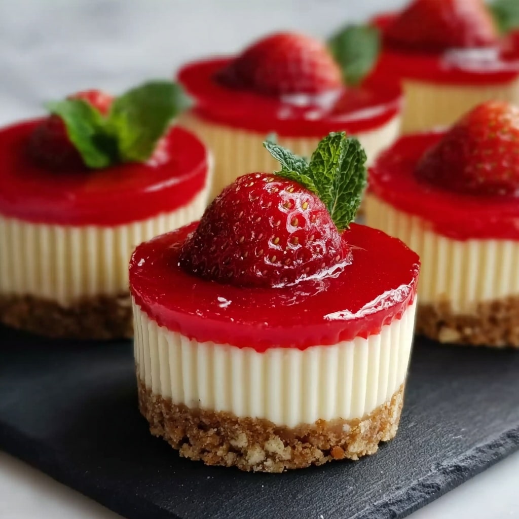 Easy Mini Cheesecakes Recipe - Recipe Image