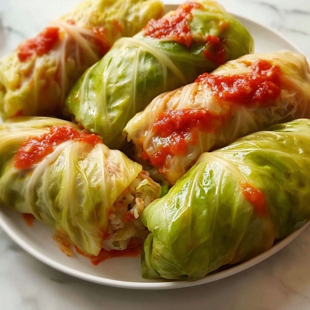 Vegetarian Stuffed Cabbage Rolls Recipe - Recipe Image