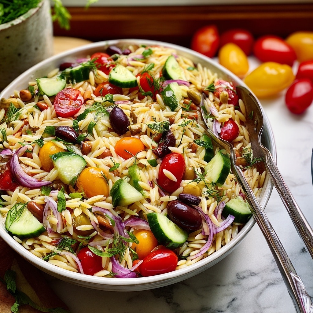 Greek Orzo Salad Recipe - Recipe Image
