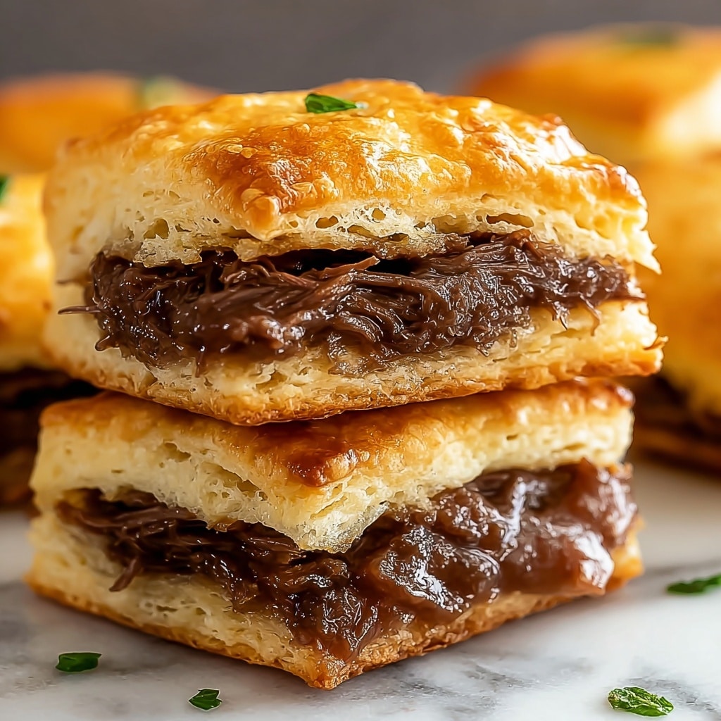 French Dip Stuffed Biscuits Recipe - Recipe Image