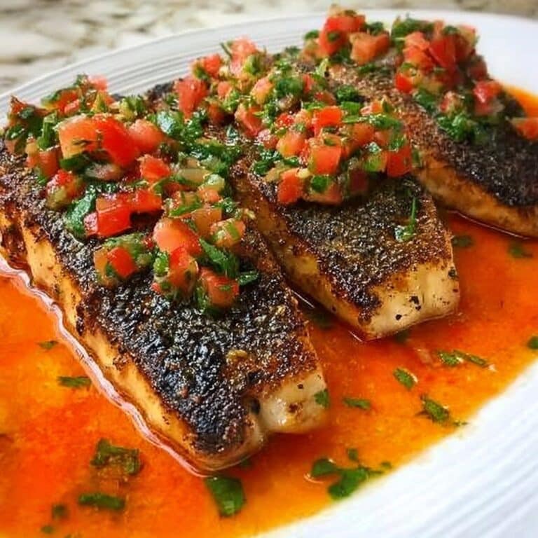 Red Snapper with Creamy Creole Sauce Recipe