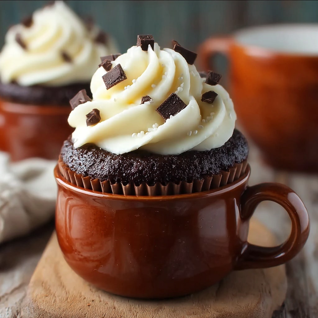 Hot Cocoa Mug Cupcake Recipe - Recipe Image