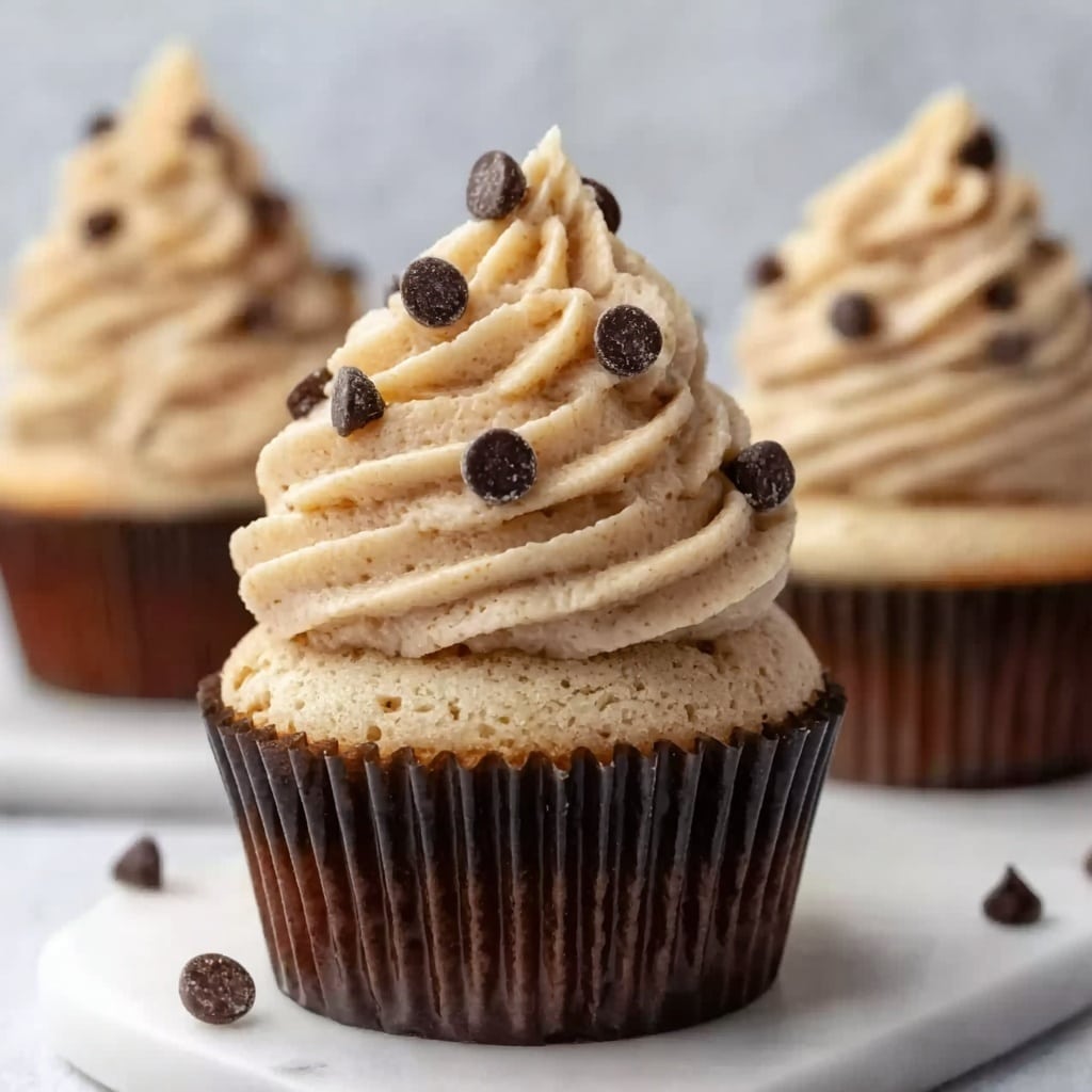 Chocolate Chip Cookie Dough Cupcakes Recipe - Recipe Image