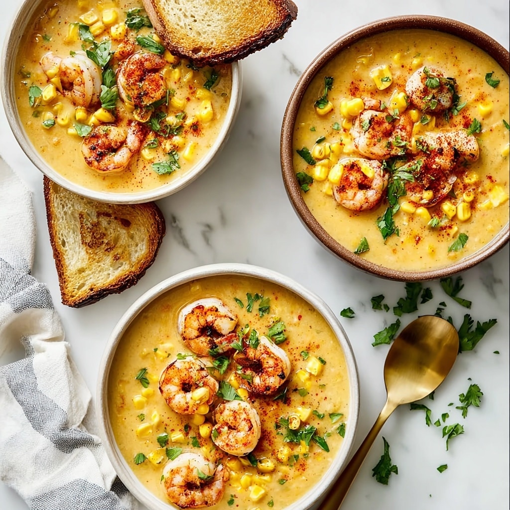 Creamy Cajun Corn and Shrimp Bisque for Cozy Nights Recipe - Recipe Image