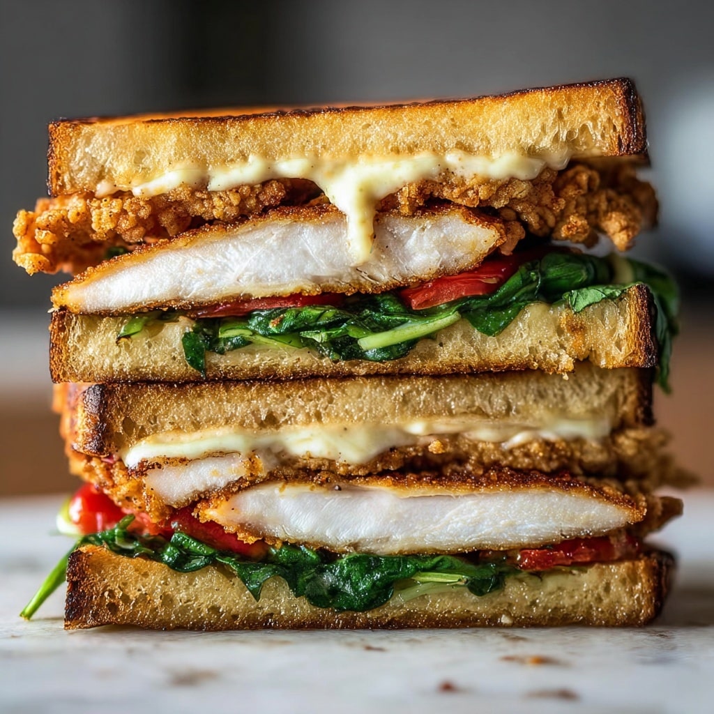 Dijon Mayo Brined Crispy Chicken Sandwich Recipe - Recipe Image