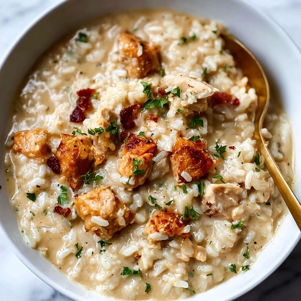 Creamy Chicken and Rice Skillet Recipe - Recipe Image