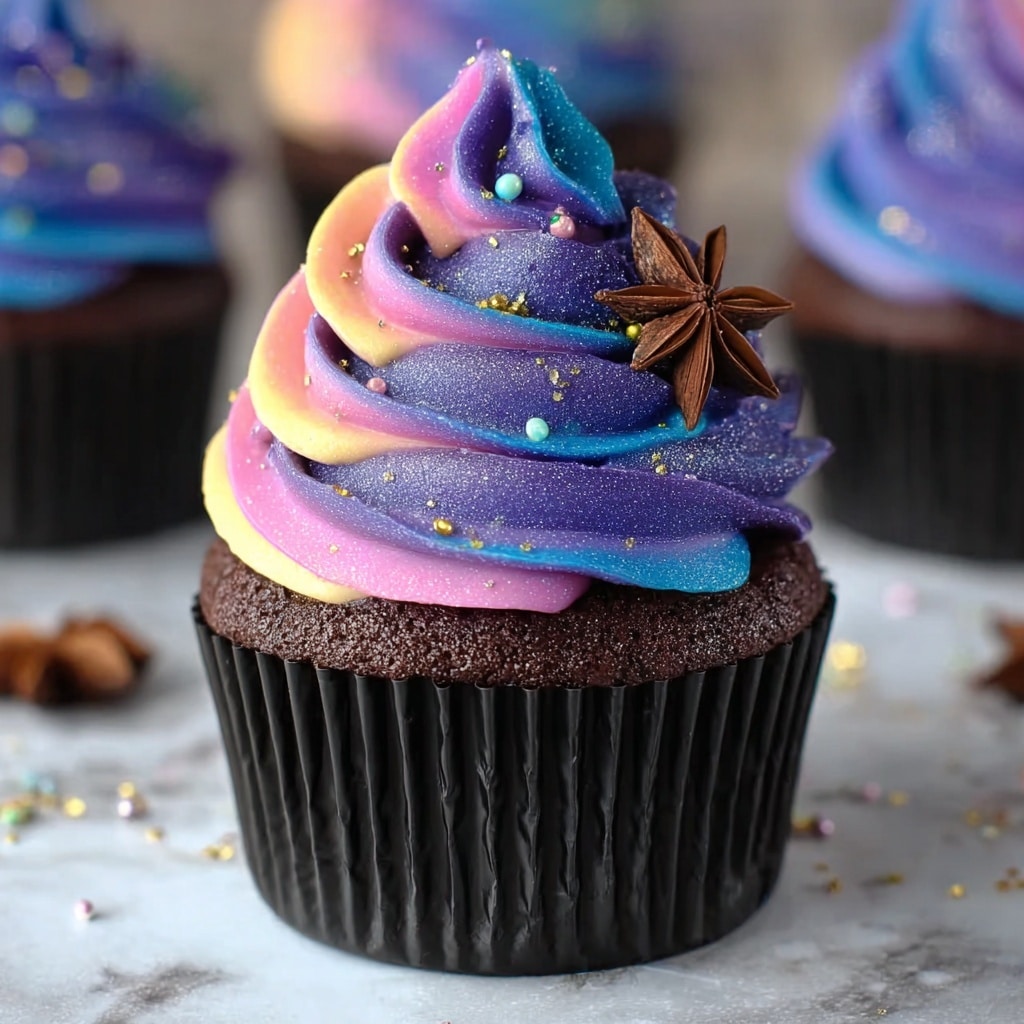 Milky Way Galaxy Cupcakes Recipe - Recipe Image