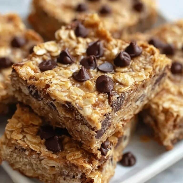 Healthy Chocolate Chip Oat Bars Recipe