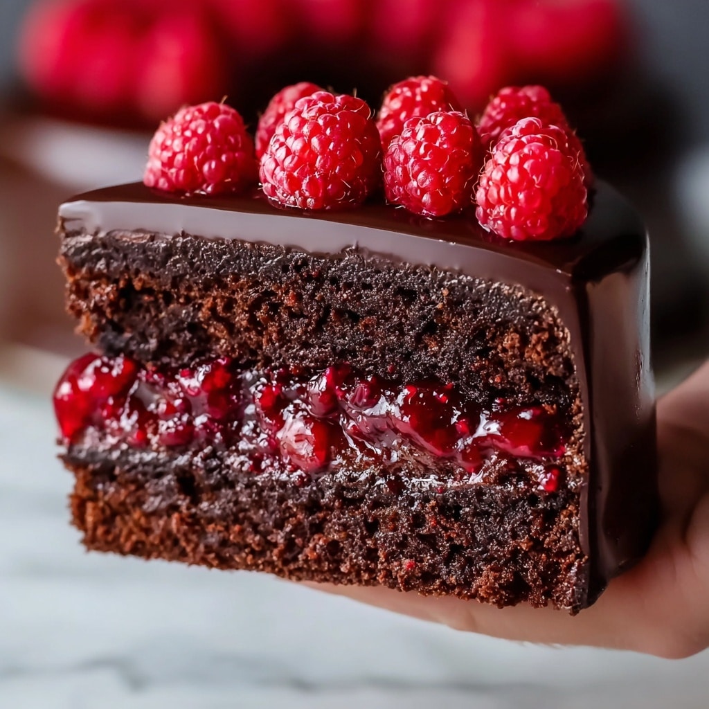 Chocolate Raspberry Truffle Cake Recipe - Recipe Image