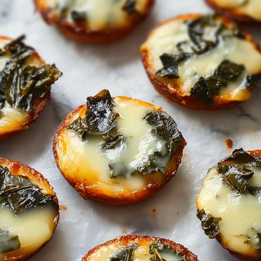 Spinach Cheese Dip Baked Crisps Recipe - Recipe Image
