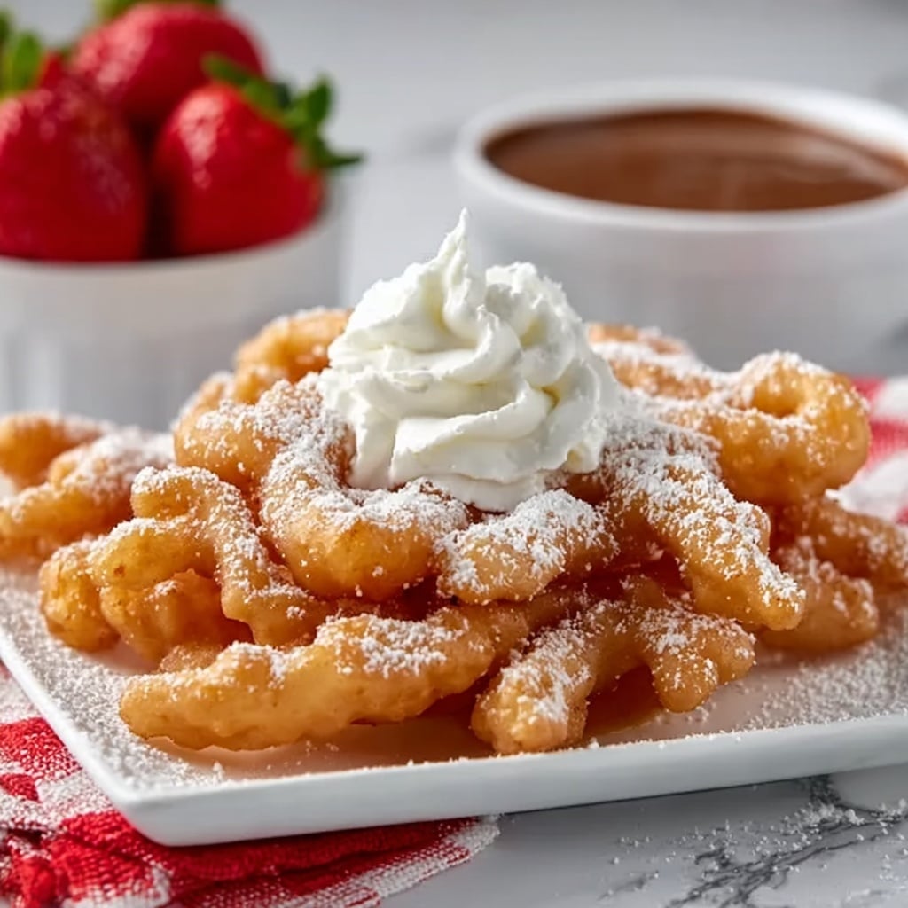Easy Funnel Cake Fries Recipe - Recipe Image