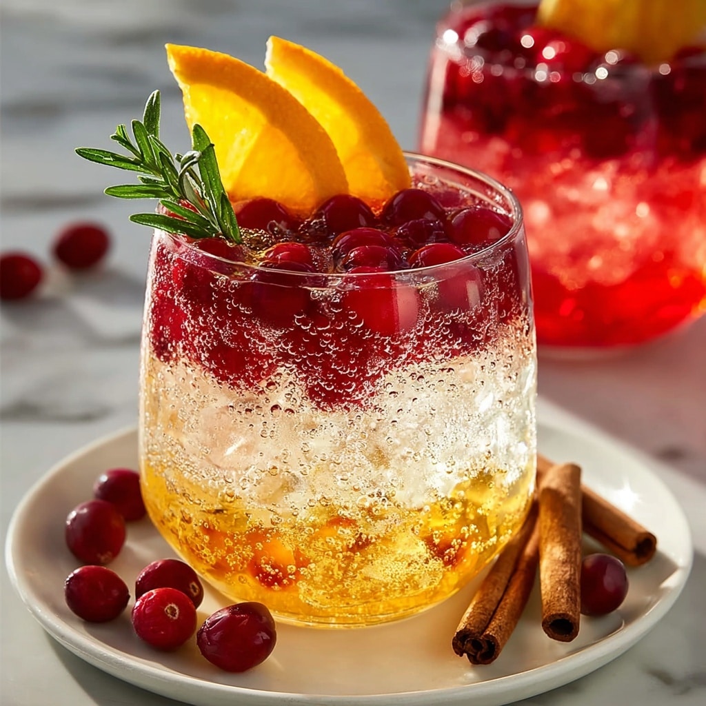 Festive Cranberry-Apple Mocktail with Spiced Citrus and Sparkling Ginger Recipe - Recipe Image