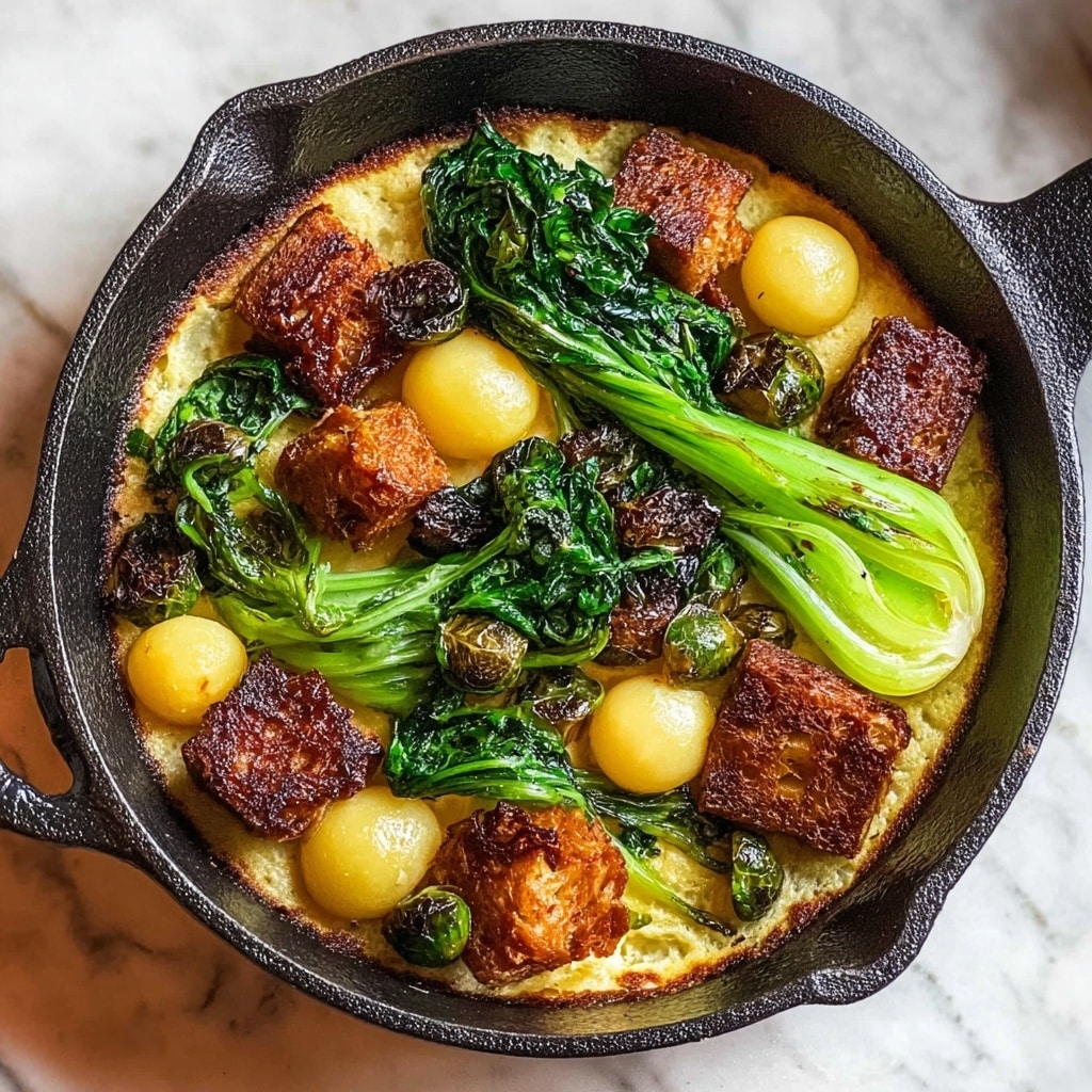 Baked Gnocchi with Sprouts and Leeks Recipe - Recipe Image