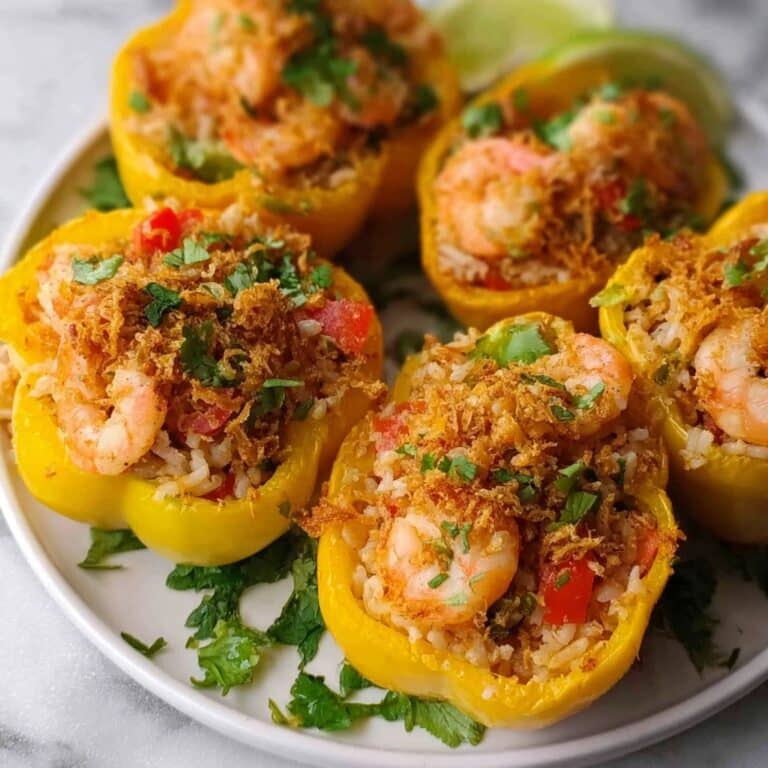 Crab and Shrimp Stuffed Bell Peppers Recipe