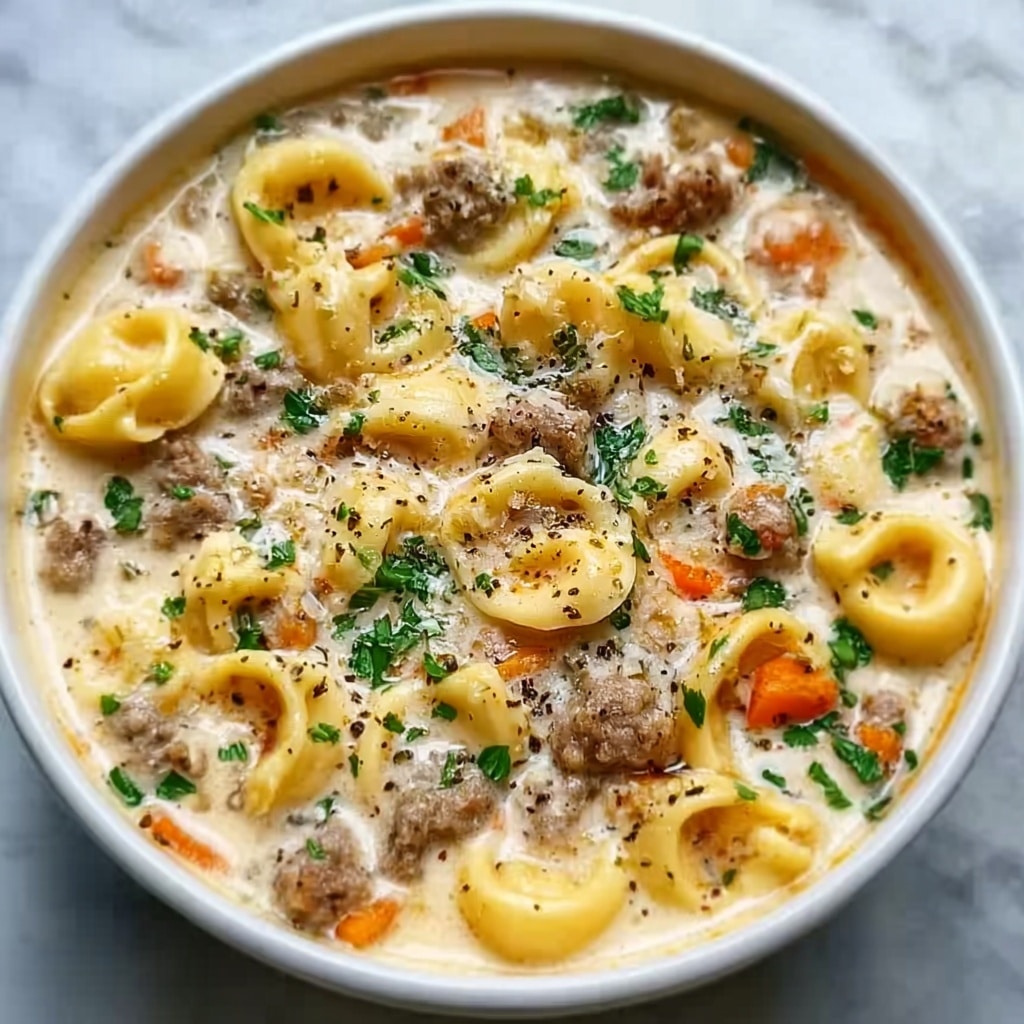 Cozy Ditalini Soup with Creamy Parmesan and Italian Sausage Recipe - Recipe Image