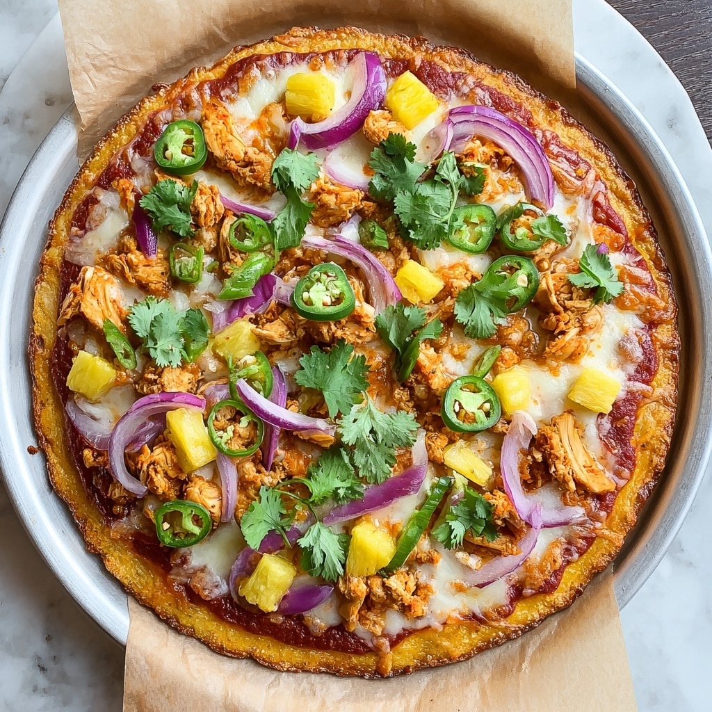 Pineapple Jalapeño BBQ Chicken Pizza Recipe - Recipe Image