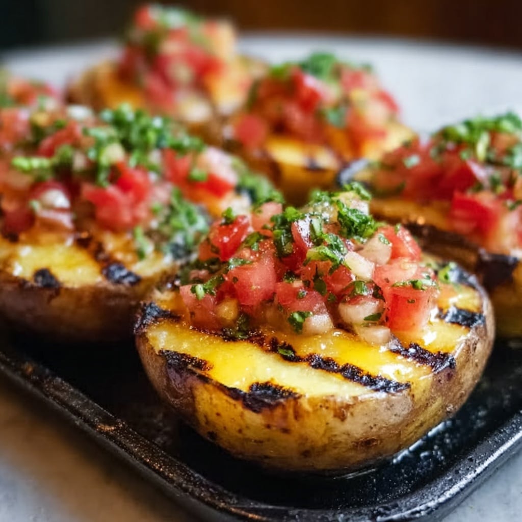 Grilled Baked Potatoes Recipe - Recipe Image