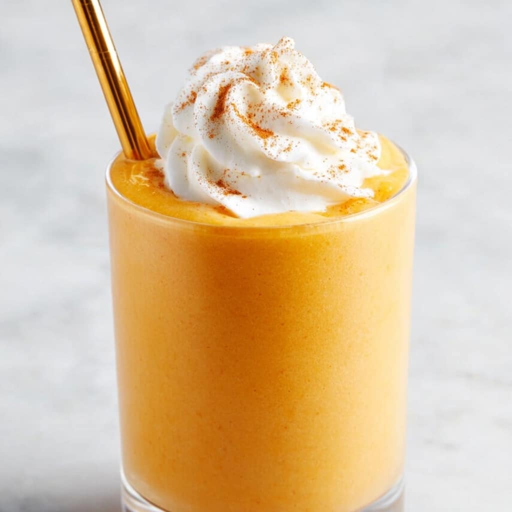 Creamy Pumpkin Smoothie with White Chocolate Hazelnut Spread Recipe - Recipe Image