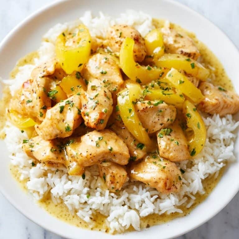 Easy Creamy Pepperoncini Chicken Recipe