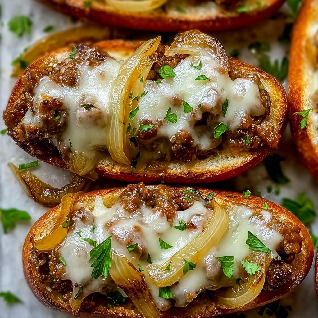 Cheesy French Onion Meatball Subs Recipe - Recipe Image