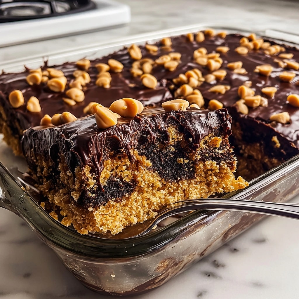 Peanut Butter Cup Dump Cake Recipe - Recipe Image