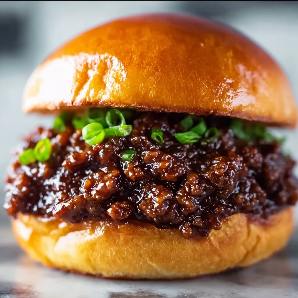 Korean Beef Sloppy Joes Recipe - Recipe Image