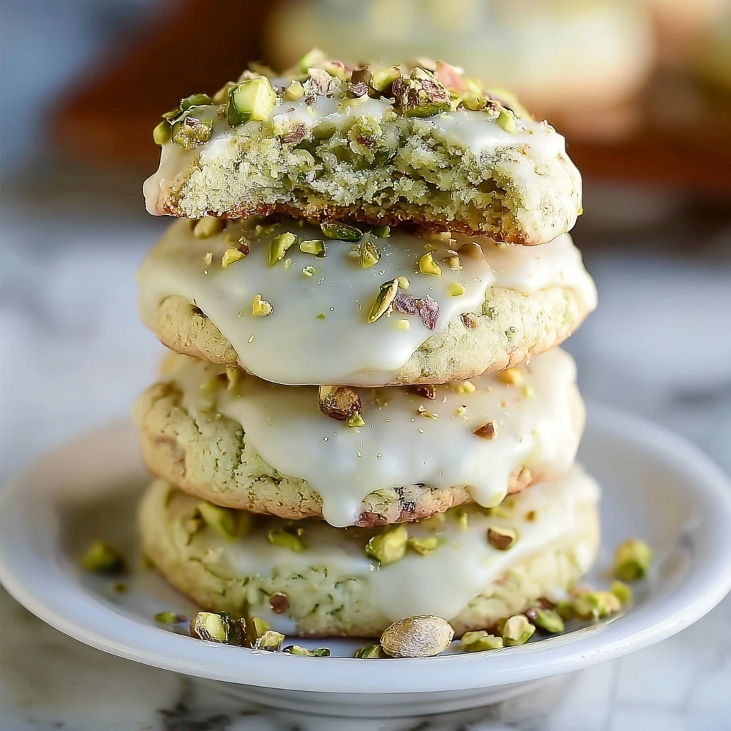 Creamy Pistachio White Chocolate Cookies – Easy Dessert Recipe - Recipe Image