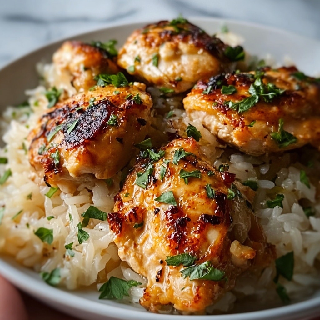 Creamy Herb Chicken with Basmati Rice Recipe - Recipe Image
