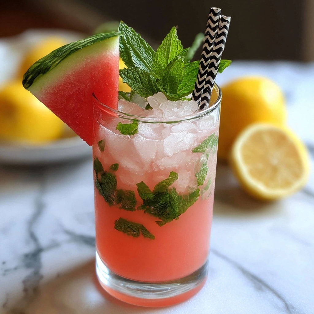 Watermelon Mint Lemonade Recipe - Recipe Image