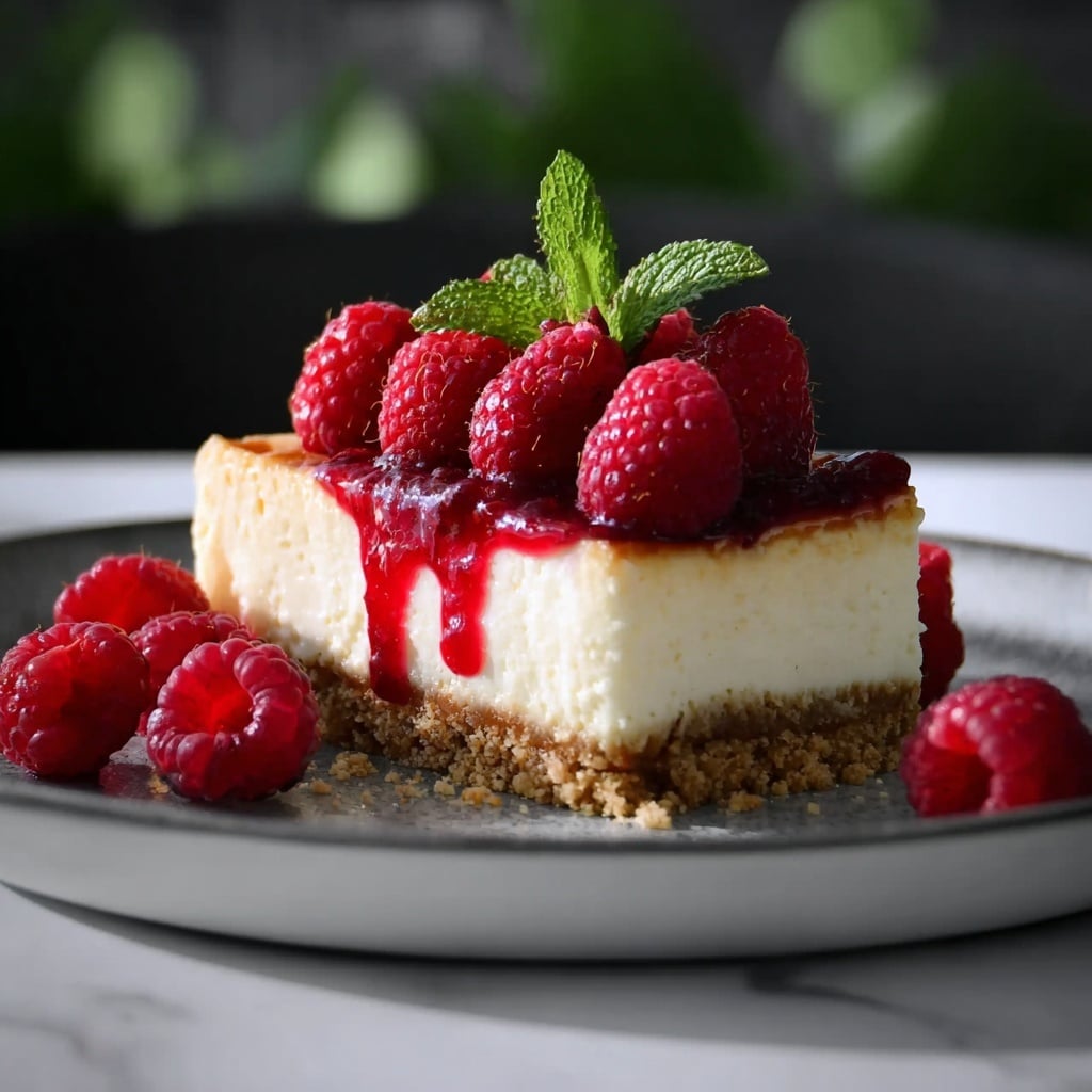 Easy Raspberry Cheesecake Recipe - Recipe Image