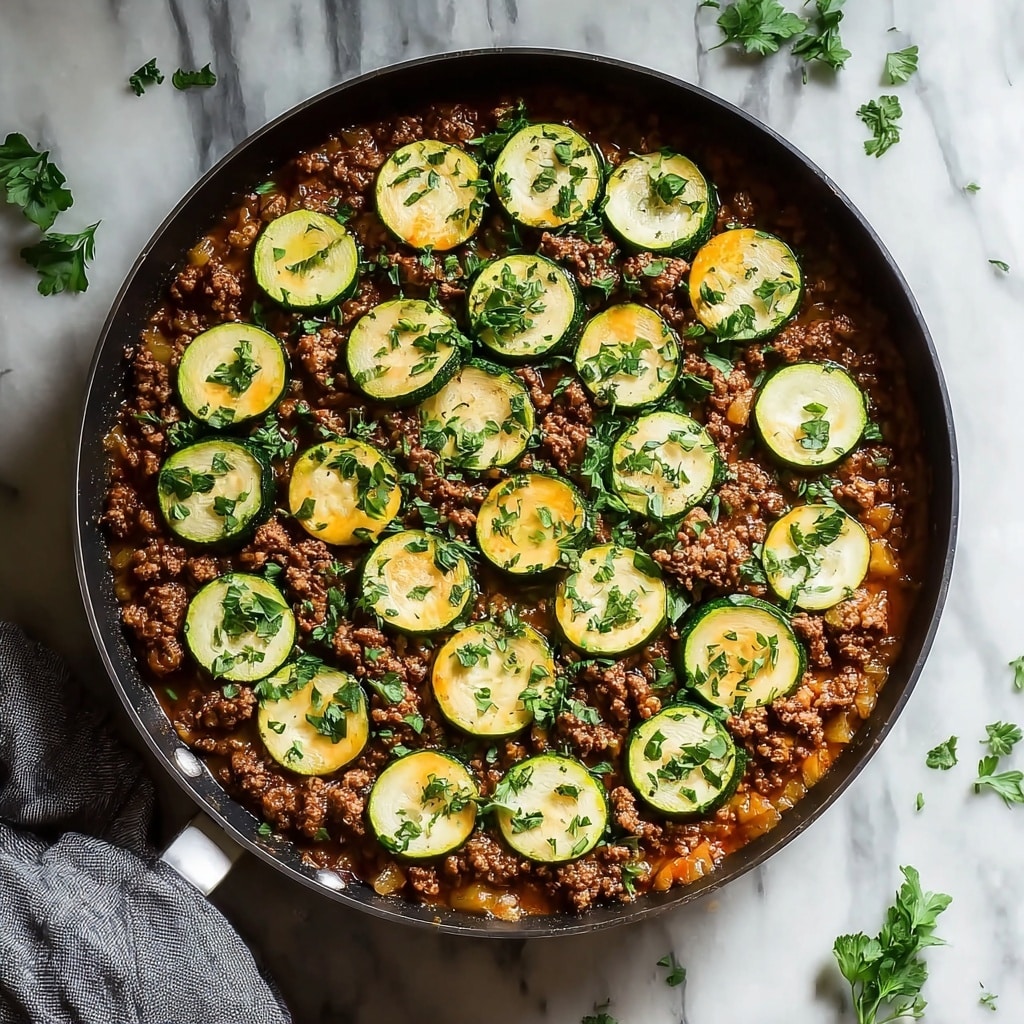 Ground Turkey and Zucchini Skillet Recipe - Recipe Image