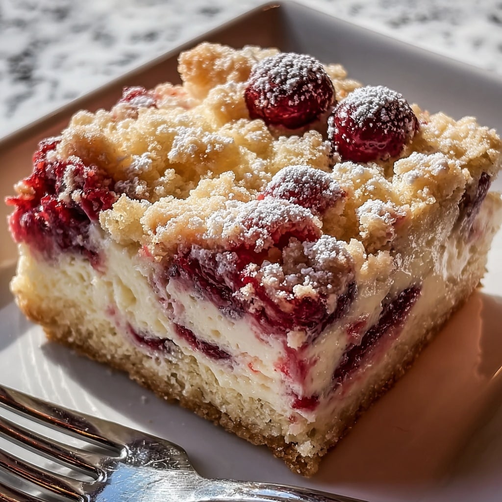 White Chocolate Cranberry Dump Cake Recipe - Recipe Image