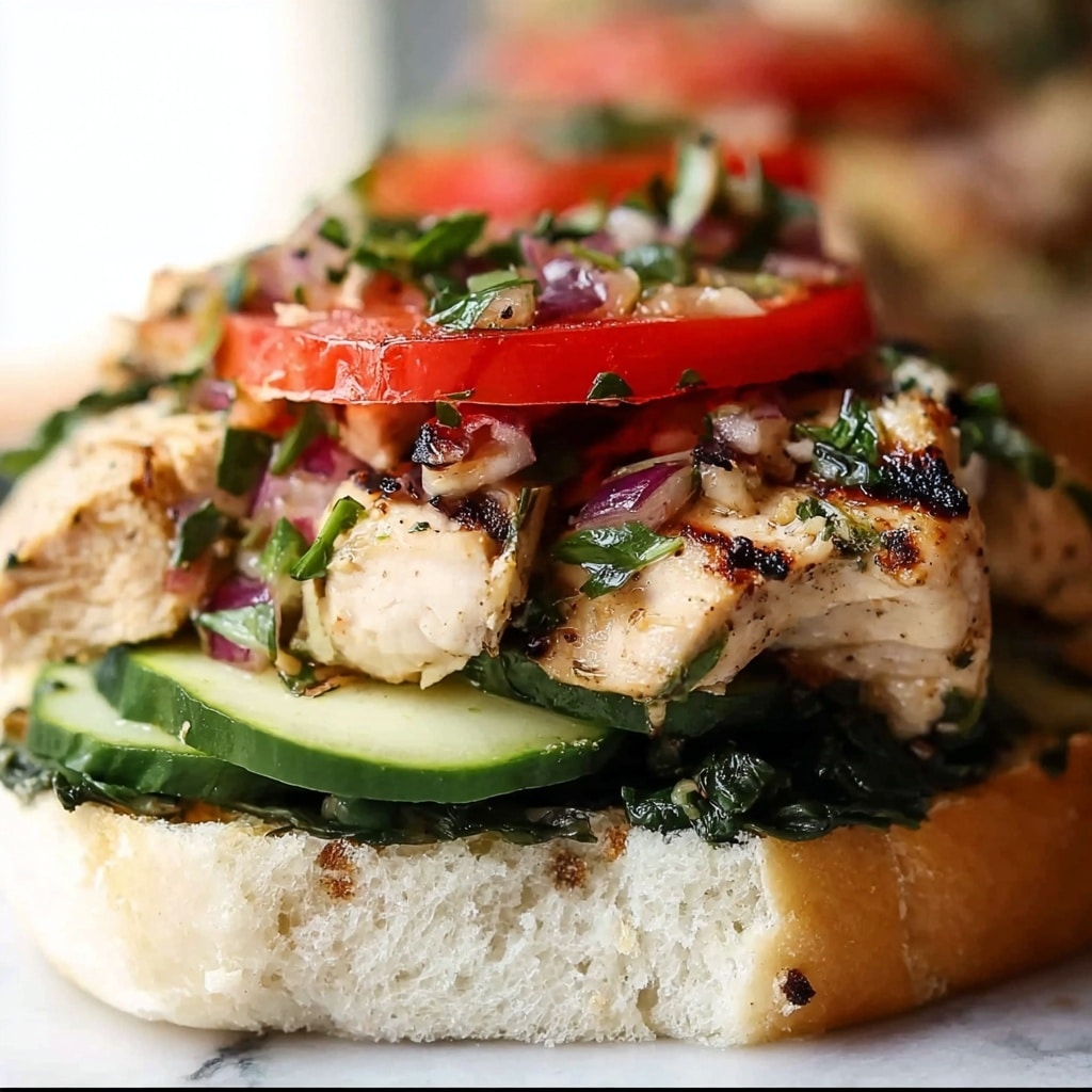 Greek Chicken Burgers Recipe - Recipe Image