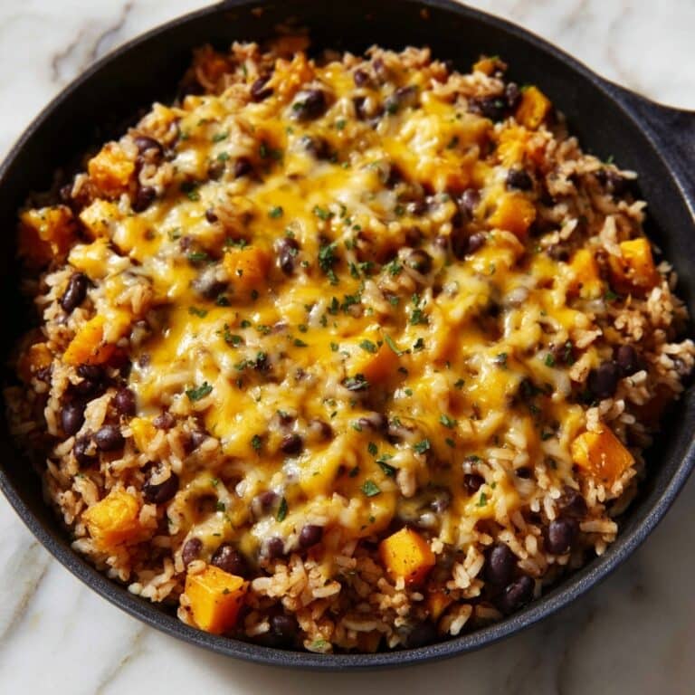 Southwest Black Bean and Sweet Potato Rice Skillet Recipe