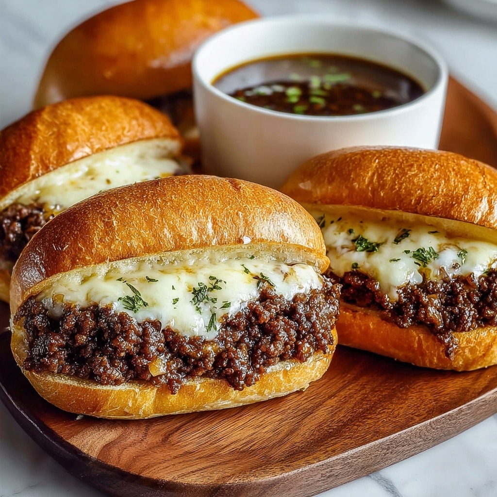 Ground Beef French Dip Sandwich Recipe - Recipe Image