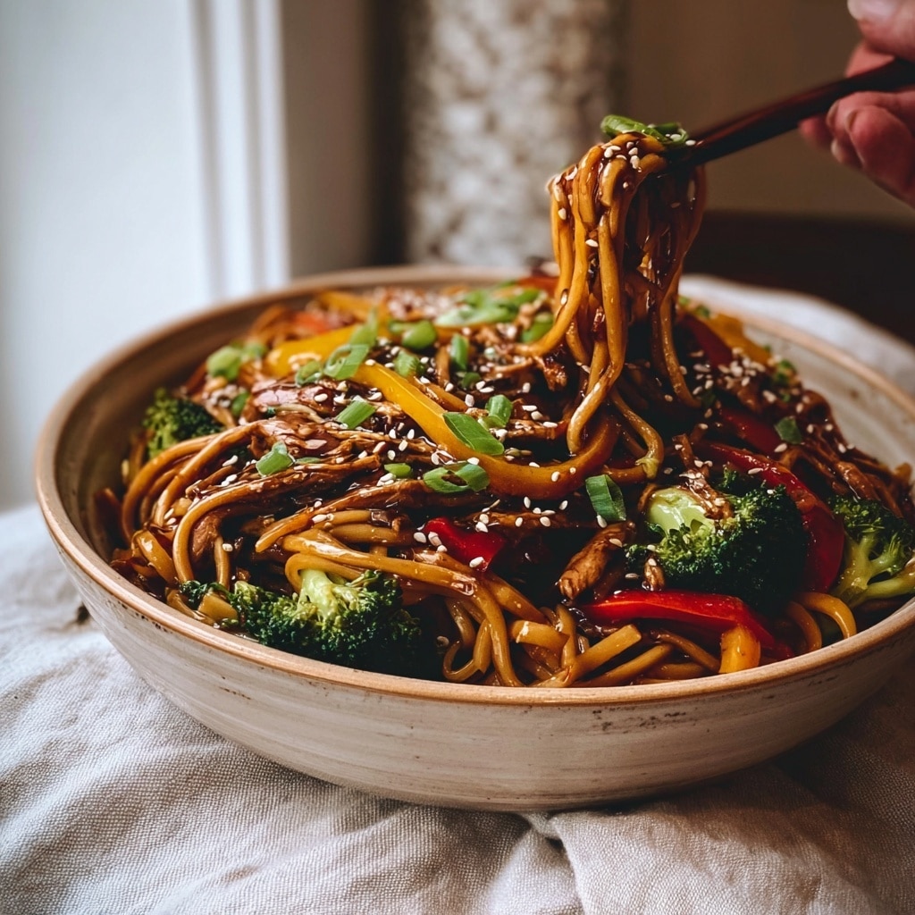 Chicken Teriyaki Noodles: A Delicious & Easy Recipe - Recipe Image