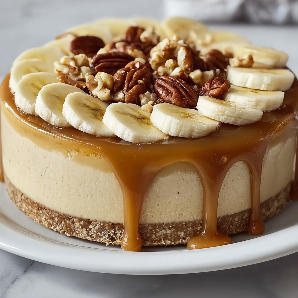 Banana Caramel Nut Cheesecake Recipe - Recipe Image