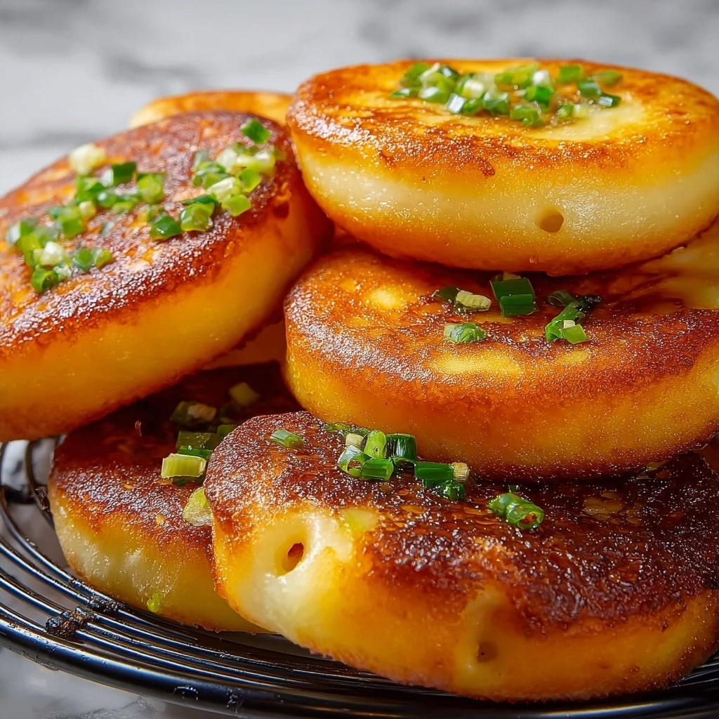 Korean Potato and Cheese Pancakes (Gamjajeon) Recipe - Recipe Image