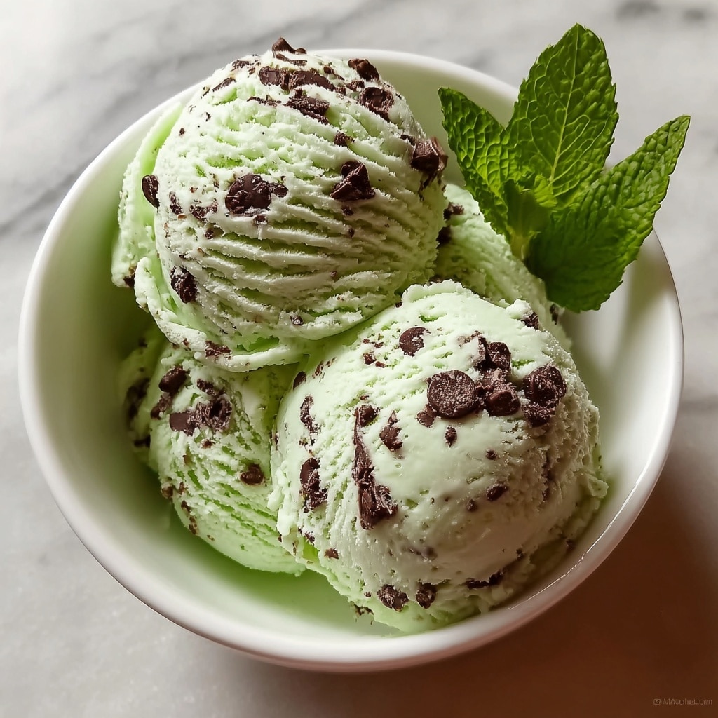 Mint Chocolate Chip Ice Cream Recipe - Recipe Image