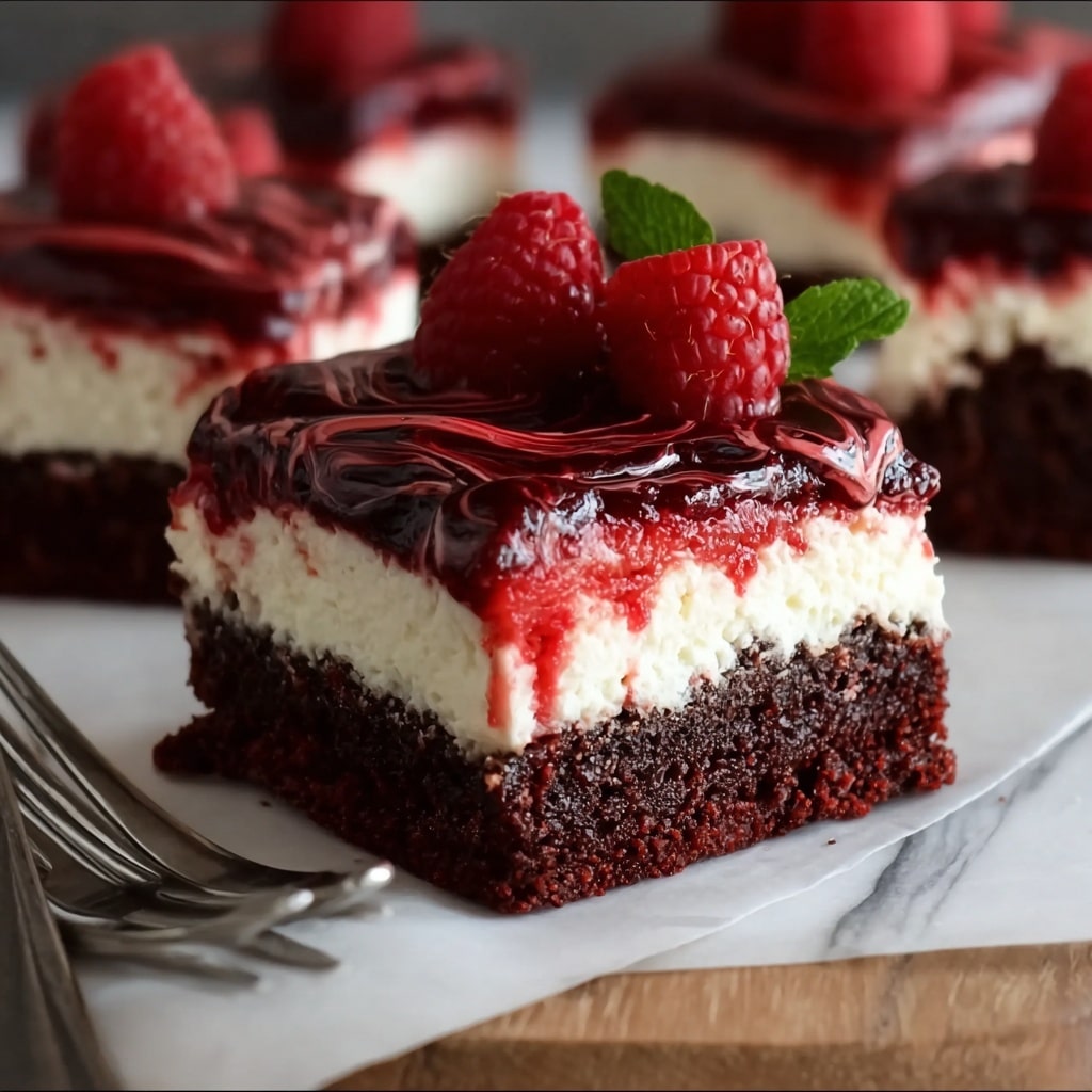Red Velvet Cheesecake Brownies Recipe - Recipe Image