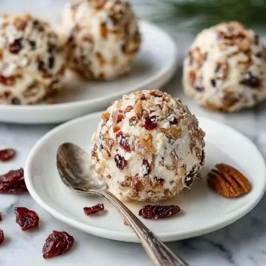 Cranberry Pecan Goat Cheese Balls Recipe - Recipe Image