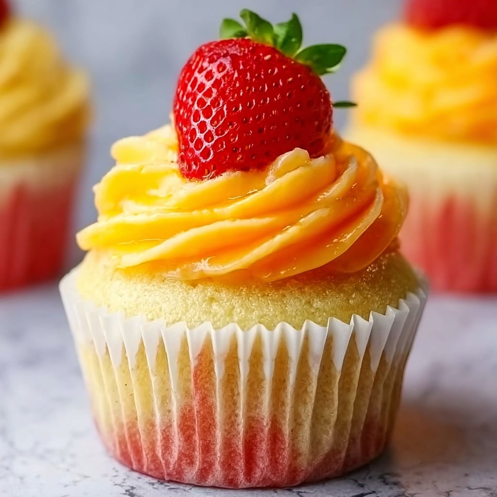 Strawberry Mango Cupcakes Recipe - Recipe Image