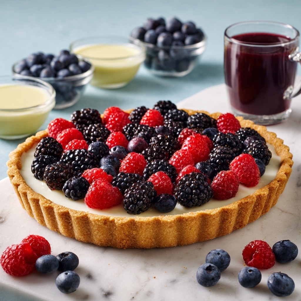 Mixed Berry Tart with Custard Filling Recipe - Recipe Image